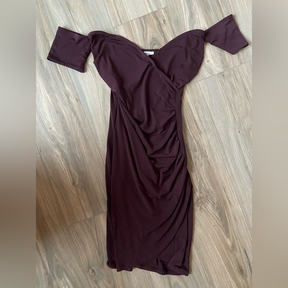 Maroon Mini Dress - Picture 1 of 3